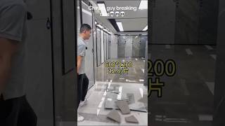 Chinese guy break tiles everytime he smash slow down #shorts #memes #chinese #guy #funny