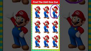 FIND THE ODD SUPER MARIO OUT 💥🤡#shorts #howgoodareyoureyes #canyouquiz #puzzlegame #mario #yoshi