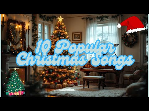 🎄10 Christmas Songs | Fireplace - Ultra HD❄️
