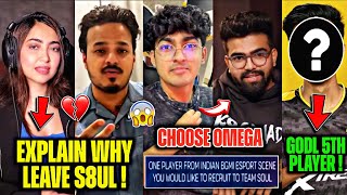 GodL KAASHVI?🚨 Reply Why Left S8UL😱 S** GODL 5th Player🤯 Goblin, Omega, Hector😲 Team ARYAN EWC News😳