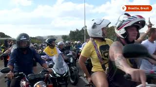 Hundreds join Bolsonaro in motorcycle rally | REUTERS