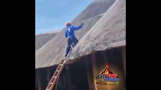 Thatch Fire Protection #fire #fireprevention #fireproof #fireprotection #thatch