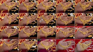 Latest gold light weight necklace designs/gold necklace design pictures/simple gold necklace designs