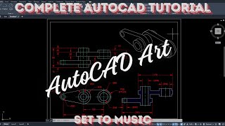 2D AutoCAD Drafting set to Music #autocad #2ddrafting