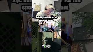 xQc has paid actors for his PlayStation sponsorship