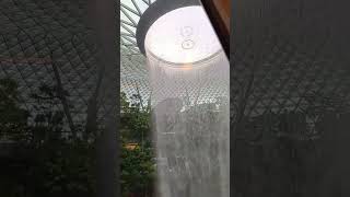 Beautiful waterfall view at@changiairporthotelsingapor8525
