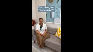 Can allergies cause acne?