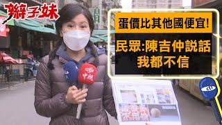 蛋價比其他國便宜! 民眾:陳吉仲說話我都不信｜辮子妹街訪 @中天新聞CtiNews