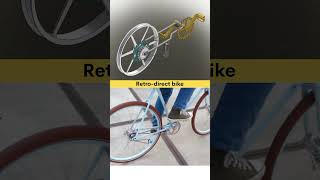 New Innovation - Retro direct bike ✅ #cad #3dengineering #mechanical #machine #bicycle #innovation