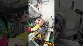 Working on something cool, never a dull day in the workshop 😅 #newproject #crazy #safety #first
