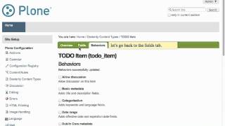 TodoApp TTW with Plone and Dexterity
