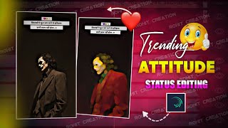 Attitude Status Editing Alight Motion 🔥😎| Alight Motion Video Editing Attitude 😈🤙🏻|