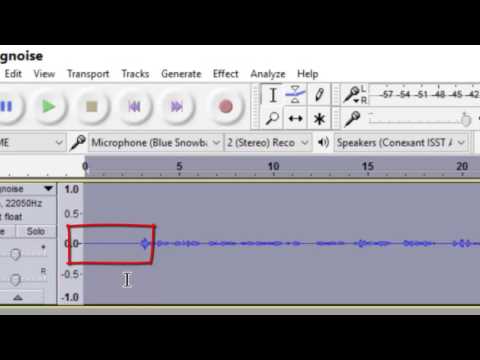 Noise removal  In Audacity
