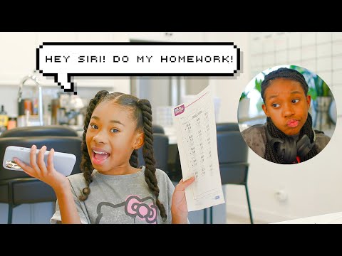 Hey Siri! Can You Do My Homework? | Sekora And Sefari Play Funny skit