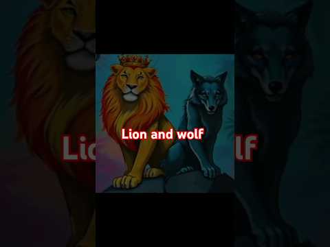 Wolf wanted to become the king of jungle but lion catch him 🥶🔥#FABLEFLICKS#animatedstory  #cartoon