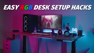 Transform your standing desk setup with RGB lighting! —Easy Setup Hacks