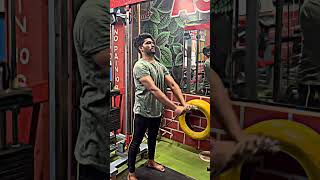 Cable Front Raises.1) Anterior deltoid.2) Lateral deltoid, trapezius, upper pectoralis.demo Sandeep