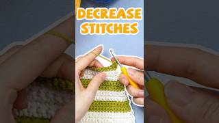 Learn how to decrease stitches to narrow your project, giving it more dimension #easycrochet