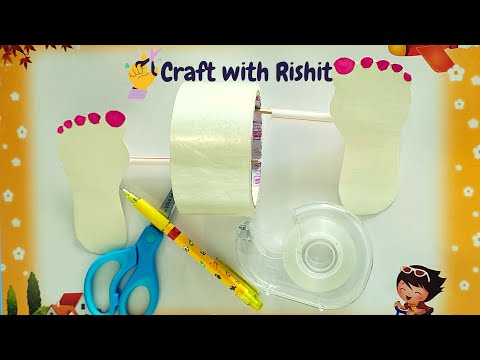 Rolling walking feet | Fun for kids | Easy to make rolling feet