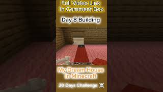 DAY 8: INSANE Room Makeover! My Minecraft Dream House Floors!🤯☠️ #Shorts #minecraft