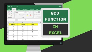 GCD Function In Excel: The Greatest Common Divisor Formula