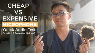 Boya MM1 vs Sennheiser MKE400 | Cheap vs Expensive Mic test