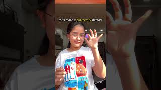 let’s make PINTERESTY mirror! 🌼🪞 #minivlog #diykit