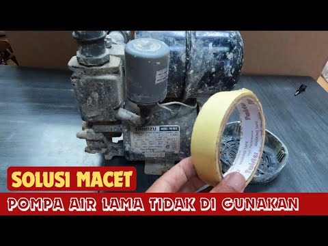 pompa air lama tidak dipakai, tidak berputar