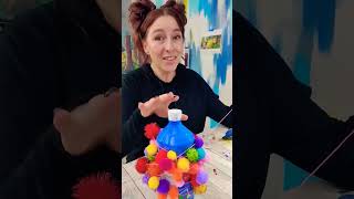 This project only cost me $5!#diychristmasdecor #colorfulchristmas #easydiy #easychristmasdecoration