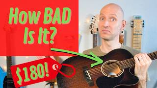Is THIS the WORST budget acoustic-electric guitar? [Mitchell T333CE-BST review & demo]