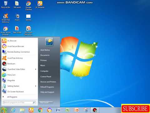 How to create an ad hoc network on Windows7