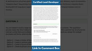 Certified-Lead-Developer Certification Exam | Appian Certified Lead Developer (ACD301) Exam