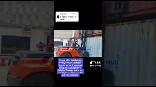 Operate Heavy Forklift Course in Singapore #safetyfirst #OperateHeavyForklift