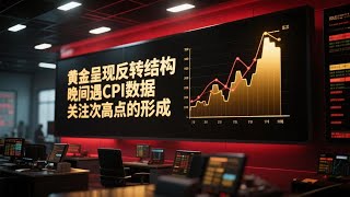 黄金呈现反转结构  晚间遇CPI数据  关注次高点的形成