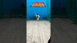 12 year old boy brilliant batting #cricket #cricketpractice #crickettraining #ipl #ytshorts