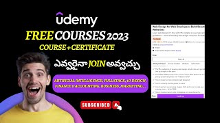 Free Online Courses With Certificate | Udemy Free Courses with Certification 2023