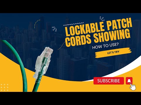 How to use lockable patch cords？