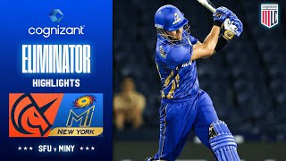 Cognizant Major League Cricket Eliminator Highlights | San Francisco Unicorns vs MI New York