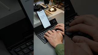 Workers rejoice! A foldable keyboard with built-in stand, allowing you to work freely when traveling