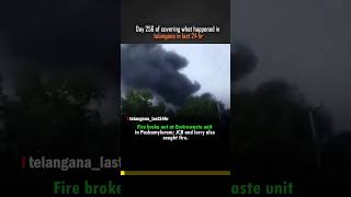 Massive Fire at Pashamylaram Industrial Unit 🔥 JCB, Lorry Gutted #FireAccident #Hyderabad #pashamyla