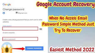 how to recover gmail password without recovery email and phone number | how to recover gmail account