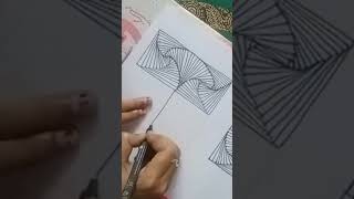 spiral zentangle #zentangle #zendoodles #relaxingart #satisfying #shorts #youtubeshorts