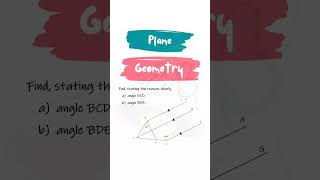 Find missing angles using Plane Geometry rules! #parallellines #alternateangles #geometry #angles