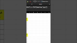 Excel Trick: Count Total Sales by Year in Excel using SUMPRODUCT function #shorts#viralshorts