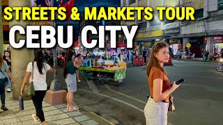 CEBU, PHILIPPINES Virtual Tour 🇵🇭 Walking from Carbon Food Market to Colon Street in Cebu City