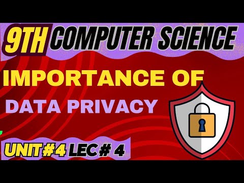 Importance of Data Privacy in Urdu/hindi | 9 computer chapter 4 | @MKFStudyPoint