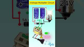 Make a Simple Voltage Doubler at Home ⚡ #Shorts #electronicsprojects #voltage #multiplier #diy