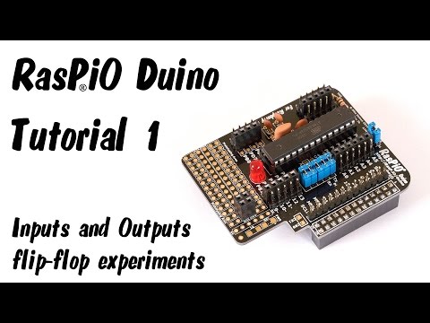 RasPiO Duino Tutorial Video 1 - Flip-flop