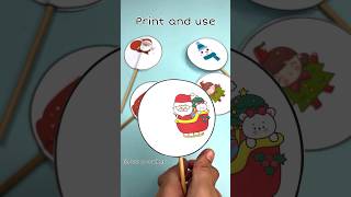Christmas Thaumatrope optical illusion for kids #stemactivities #christmas2023