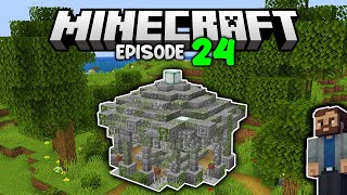 I built a stronghold monument in Minecraft! | Let's Play Minecraft Survival Ep.24
